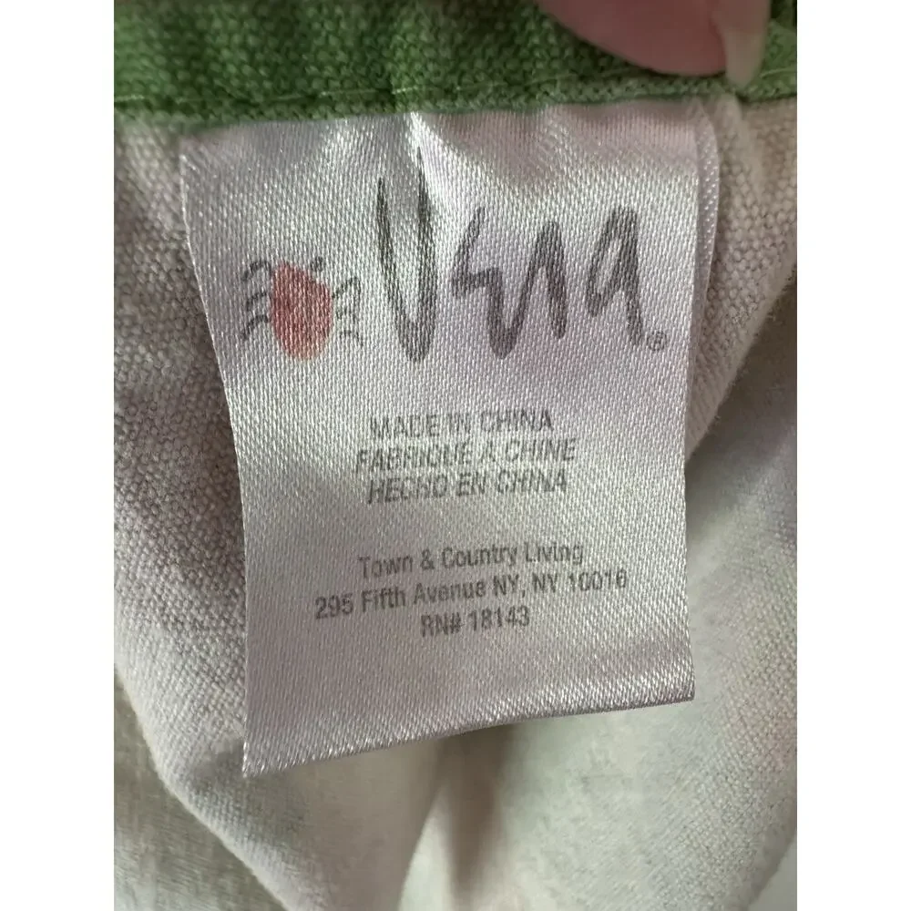 Vera Neumann Vintage 60s Floral Bib Apron Retro Farmhouse Cooking Baking
